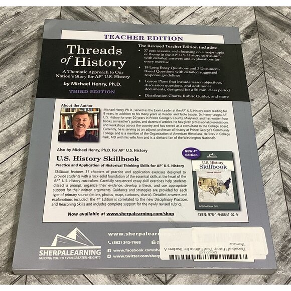 Threads Of History Third Edition For Teachers By Michael Henry Paperback - Picture 2 of 6
